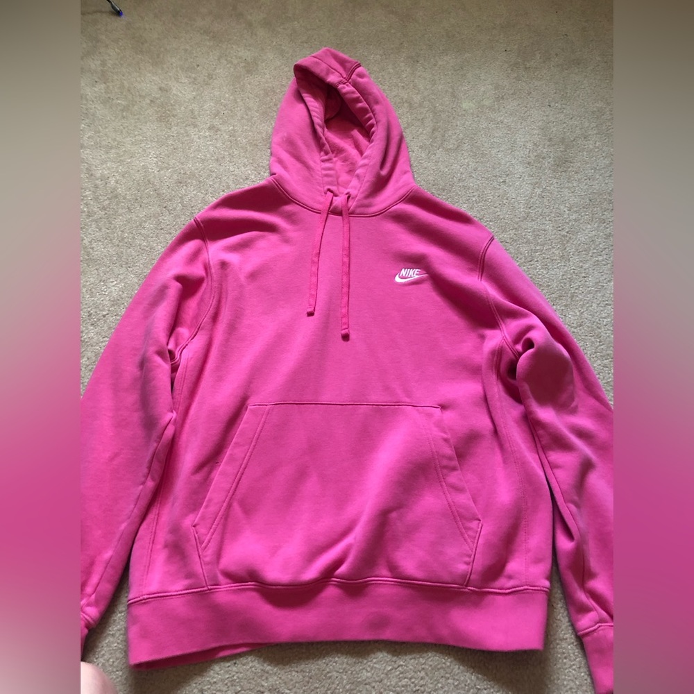 Bright pink men’s large Nike hoodie